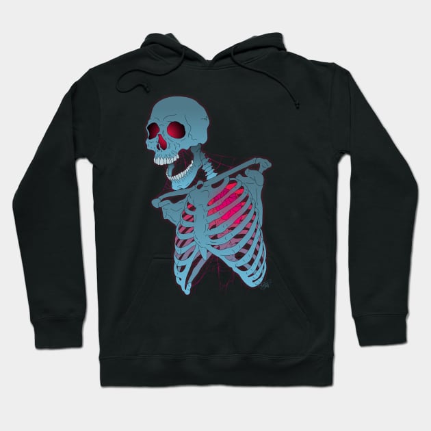 Glowing heart of the dead Hoodie by schockgraphics